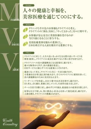 Smile works (G_Project)さんの社内掲示用　ポスター作成（会社ミッション・ビジョン・バリュー）への提案