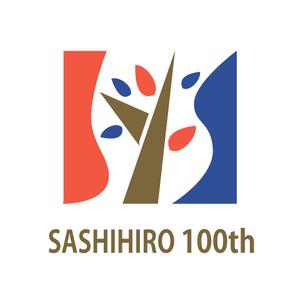 3Dデザイナー (madrid7egg)さんの「SASHIHIRO　100th」のロゴ作成への提案