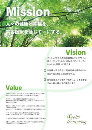 nanairo_design (nanairo_55)さんの社内掲示用　ポスター作成（会社ミッション・ビジョン・バリュー）への提案