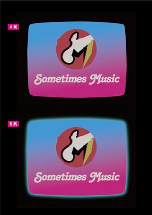blocdesign (blocdesign)さんのミュージックバー「Sometimes Ｍusic」のスタッフTシャツのデザインへの提案