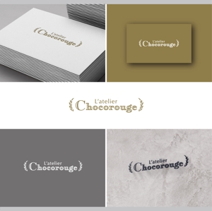 SSH Design (s-s-h)さんのエステティックサロン「L’atelier Chocorouge」のロゴへの提案