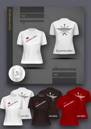 ART BOB (BOB-Workshop)さんのミュージックバー「Sometimes Ｍusic」のスタッフTシャツのデザインへの提案