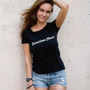 sammy (sammy)さんのミュージックバー「Sometimes Ｍusic」のスタッフTシャツのデザインへの提案