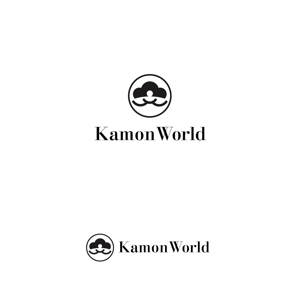 atomgra (atomgra)さんの家紋をモチーフにしたアート作品「Kamon world」のロゴ作成への提案