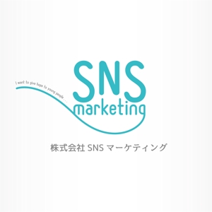 IROHA-designさんの現役女子大生2人が社長を務める「株式会社SNSマーケティング」のロゴへの提案
