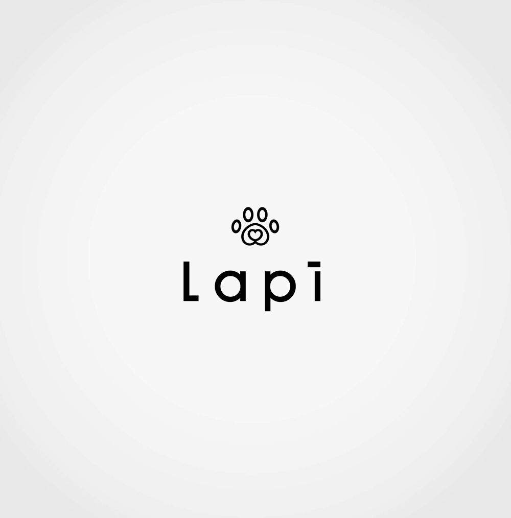 ペット用品ブランド、ハンドメイドブランドの「Lapi」ロゴ
