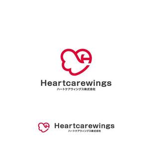 耶耶 (yuki_tk_s)さんのハートケアウィングス株式会社のロゴへの提案