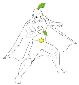 nougo (noguo3)さんの柚子（ゆず）を宣伝するためのヒーローキャラクターデザインへの提案