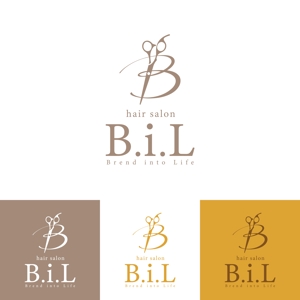 FeelTDesign (feel_tsuchiya)さんの美容室の店舗名【B.i.L】のロゴ依頼への提案