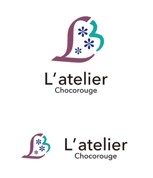 田中　威 (dd51)さんのエステティックサロン「L’atelier Chocorouge」のロゴへの提案