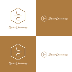 m_flag (matsuyama_hata)さんのエステティックサロン「L’atelier Chocorouge」のロゴへの提案