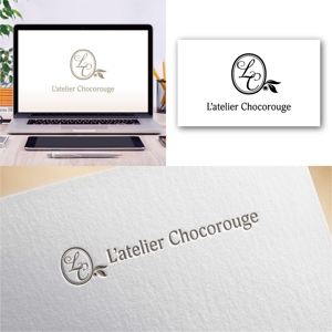 Hi-Design (hirokips)さんのエステティックサロン「L’atelier Chocorouge」のロゴへの提案