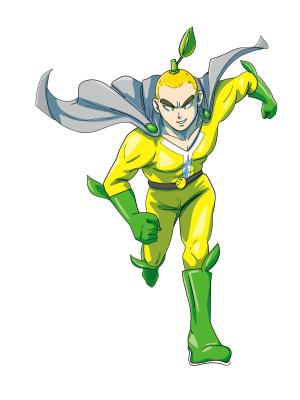 華純 (kasumigaze)さんの柚子（ゆず）を宣伝するためのヒーローキャラクターデザインへの提案
