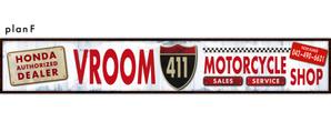 4.14 WORKS (414works)さんのバイク店の壁面看板デザイン作成への提案