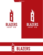 queuecat (queuecat)さんの女子バスケットチーム「BLAZERS」のロゴへの提案