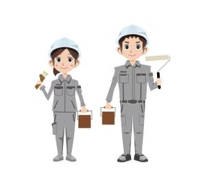 s2-design (s2-design)さんの塗装会社のキャラクター（若い男女）への提案