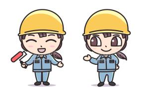 悠希 (yuruta1224)さんの塗装会社のキャラクター（若い男女）への提案