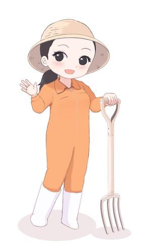 パール (sora_mamep)さんの酪農家女子のキャラクターデザインへの提案