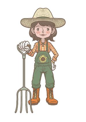 Pug&Pugs (pugpug)さんの酪農家女子のキャラクターデザインへの提案