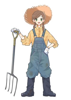 飯田はと (hato-45)さんの酪農家女子のキャラクターデザインへの提案