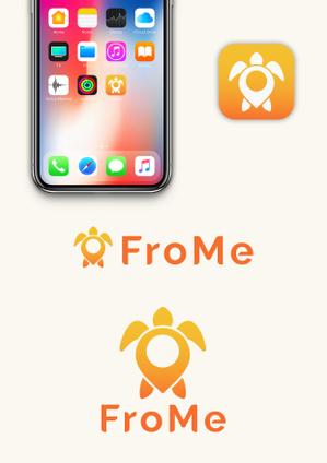 yama 2D＆3Ddesign (mah_033)さんの同郷や同じ出身学校の友達が作れるアプリ「FroMe」のサービスロゴ作成への提案