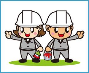 Barun (Barun)さんの塗装会社のキャラクター（若い男女）への提案