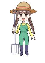 高橋堅治 (kenmicchi)さんの酪農家女子のキャラクターデザインへの提案