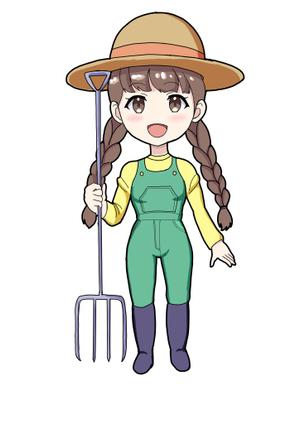 高橋堅治 (kenmicchi)さんの酪農家女子のキャラクターデザインへの提案