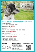 KE (KeitaEnomoto)さんの動物病院のダイレクトメール　秋の健康診断への提案
