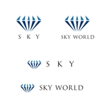 m_flag (matsuyama_hata)さんの自動車販売の新店舗「SKY WORLD」のロゴへの提案
