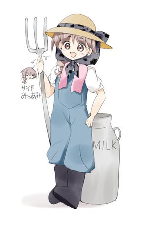 ハチロー (hachi0101)さんの酪農家女子のキャラクターデザインへの提案