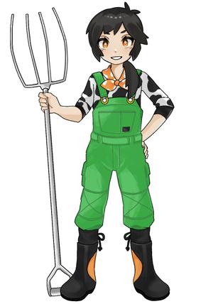 伊藤 (Itoou)さんの酪農家女子のキャラクターデザインへの提案