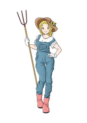 ATS (n-ats)さんの酪農家女子のキャラクターデザインへの提案