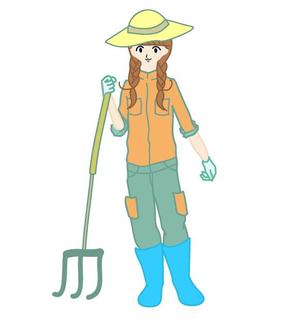 シフォン (yumiura_1004)さんの酪農家女子のキャラクターデザインへの提案
