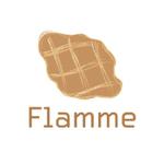 mogmog_design (tugumikura)さんのクロッフル（クロワッサン×ワッフル）専門店「Flamme」のロゴ作成への提案