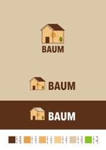 miv design atelier (sm3104)さんの不動産建築会社「BAUM」ロゴ作成への提案