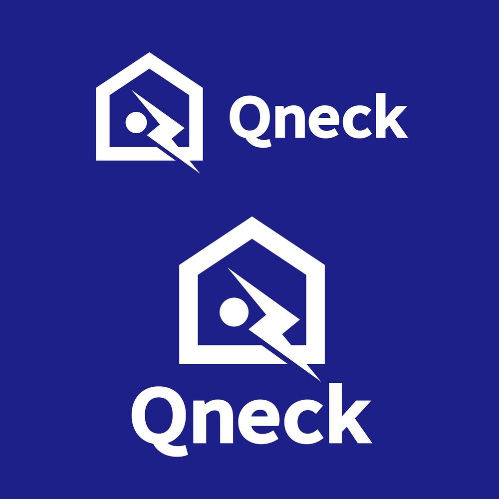 電気工事店「Ｑｎｅｃｋ（キューネック）」のロゴ