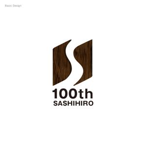 kbn0630さんの「SASHIHIRO　100th」のロゴ作成への提案