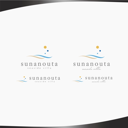 D.R DESIGN (Nakamura__)さんの貸別荘「sunanouta」のロゴへの提案