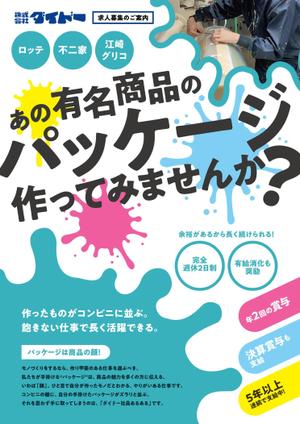 髙木 龍之介 (ryupi77)さんの企業説明会で配布するA4両面チラシの作成への提案