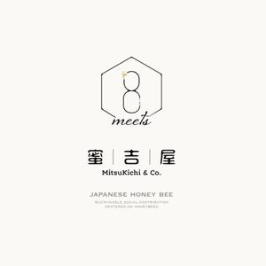 かめれおん (chameleon_design)さんのはちみつ販売ショップ「蜜吉屋」のロゴへの提案