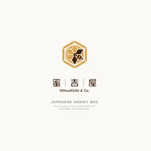 かめれおん (chameleon_design)さんのはちみつ販売ショップ「蜜吉屋」のロゴへの提案