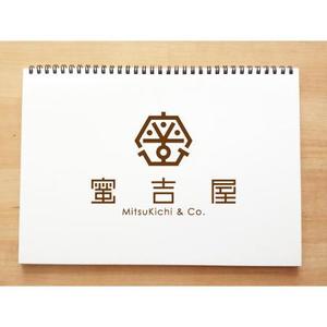 yusa_projectさんのはちみつ販売ショップ「蜜吉屋」のロゴへの提案