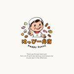 かめれおん (chameleon_design)さんのお弁当屋”はっぴー弁当”ロゴデザイン！への提案