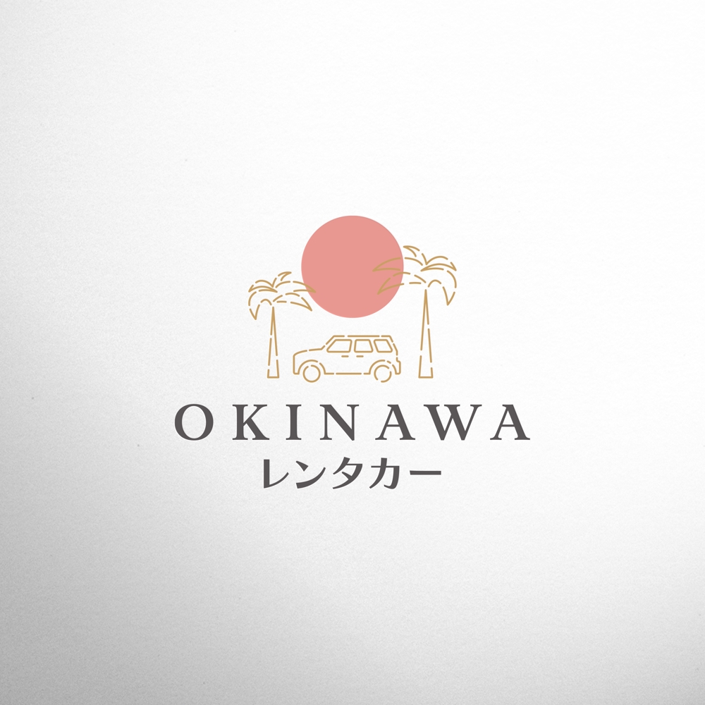 レンタカー会社『沖縄レンタカー』のロゴ作成