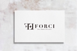 Mina Karashima (xxna)さんのファッション雑貨の新ブランド「FORCI」のロゴ製作への提案