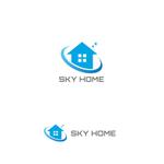 P Design (DesignStudio)さんの住宅を扱う会社　「skyhome」のロゴへの提案