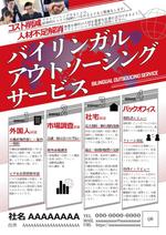 植木小雪 (r-koyuki)さんのバイリンガルアウトソーシングサービスの日本語＆英語　両面チラシ　への提案