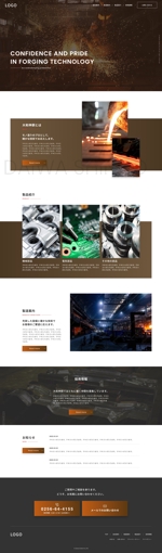 kyan0422 (koretsune)さんの鋳造部品製作会社の公式サイトリニューアルのウェブデザイン（コーディングなし）への提案