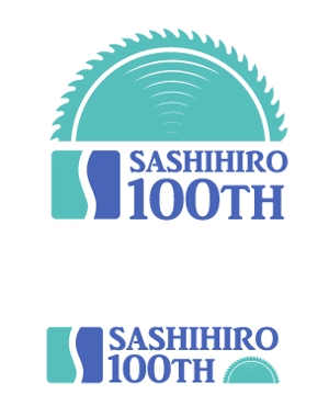 basek (Basek)さんの「SASHIHIRO　100th」のロゴ作成への提案